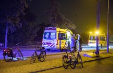 Fietsster gewond valpartij