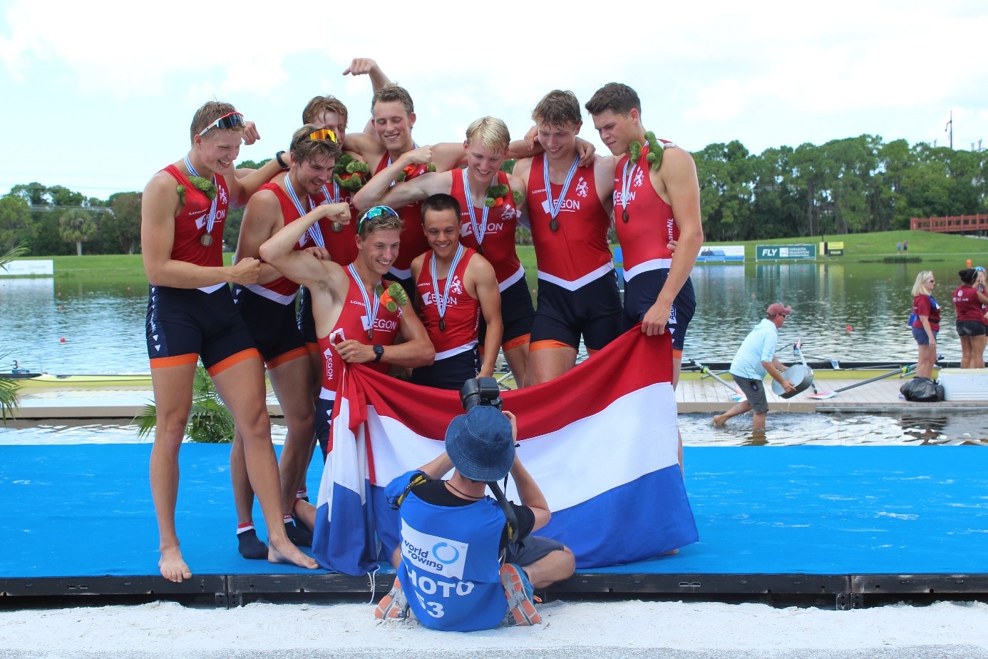 Mannen acht met Olav Molenaar pakt brons op WK Jutter Hofgeest