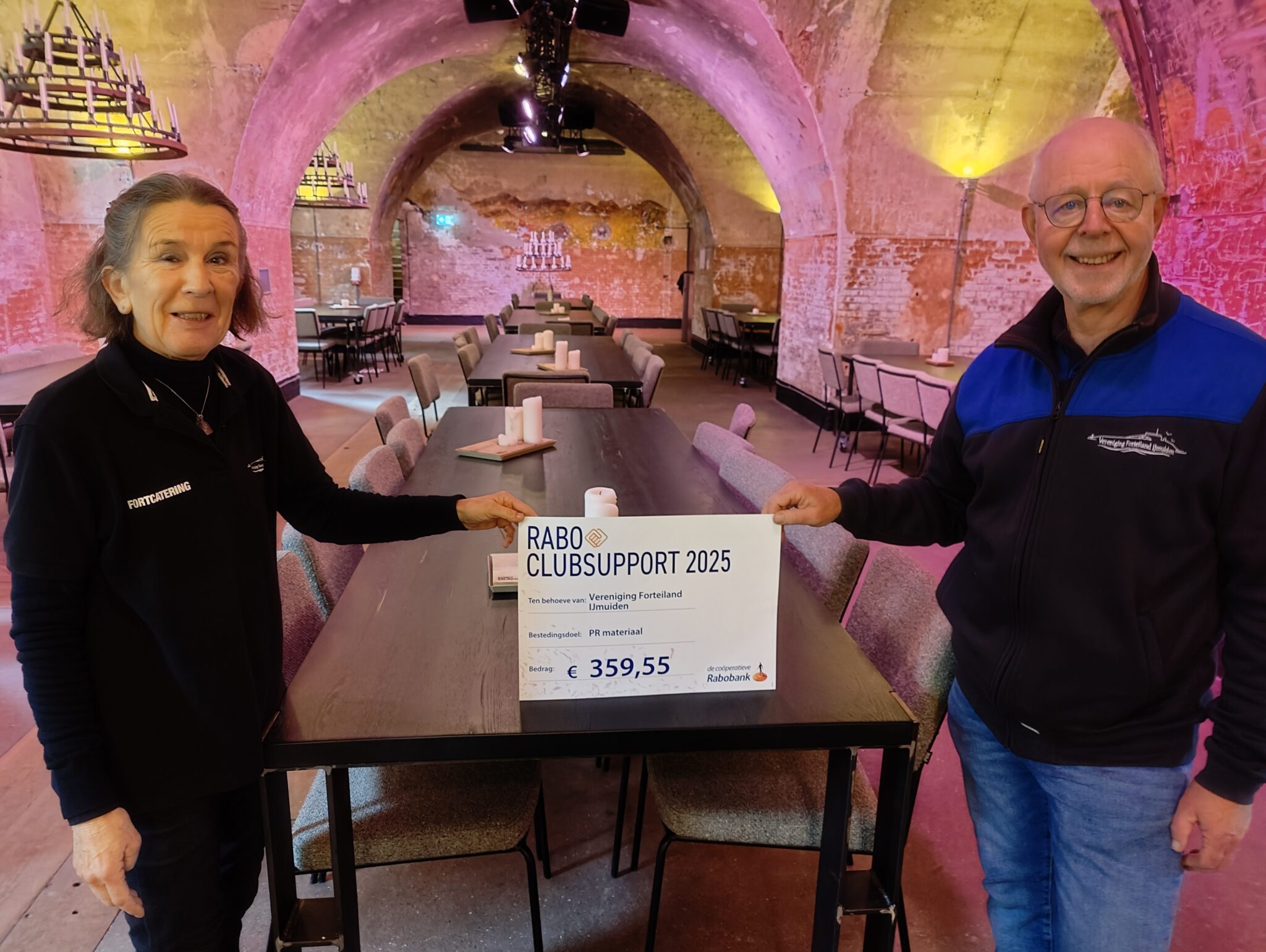 Vereniging Forteiland IJmuiden bedankt sponsors