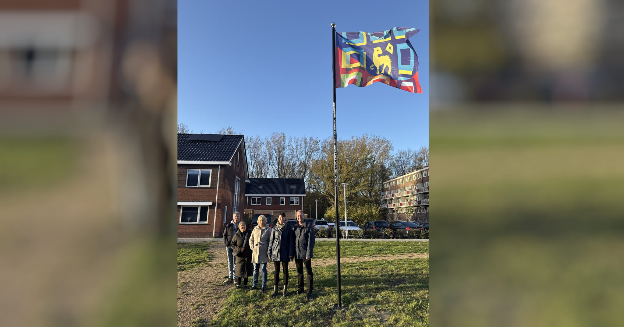 De vlag wappert in Velsen-Noord