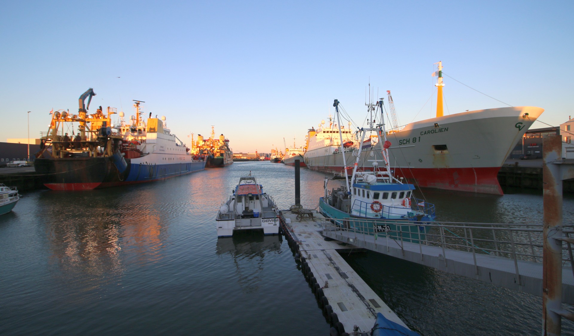Volle haven rond de feestdagen