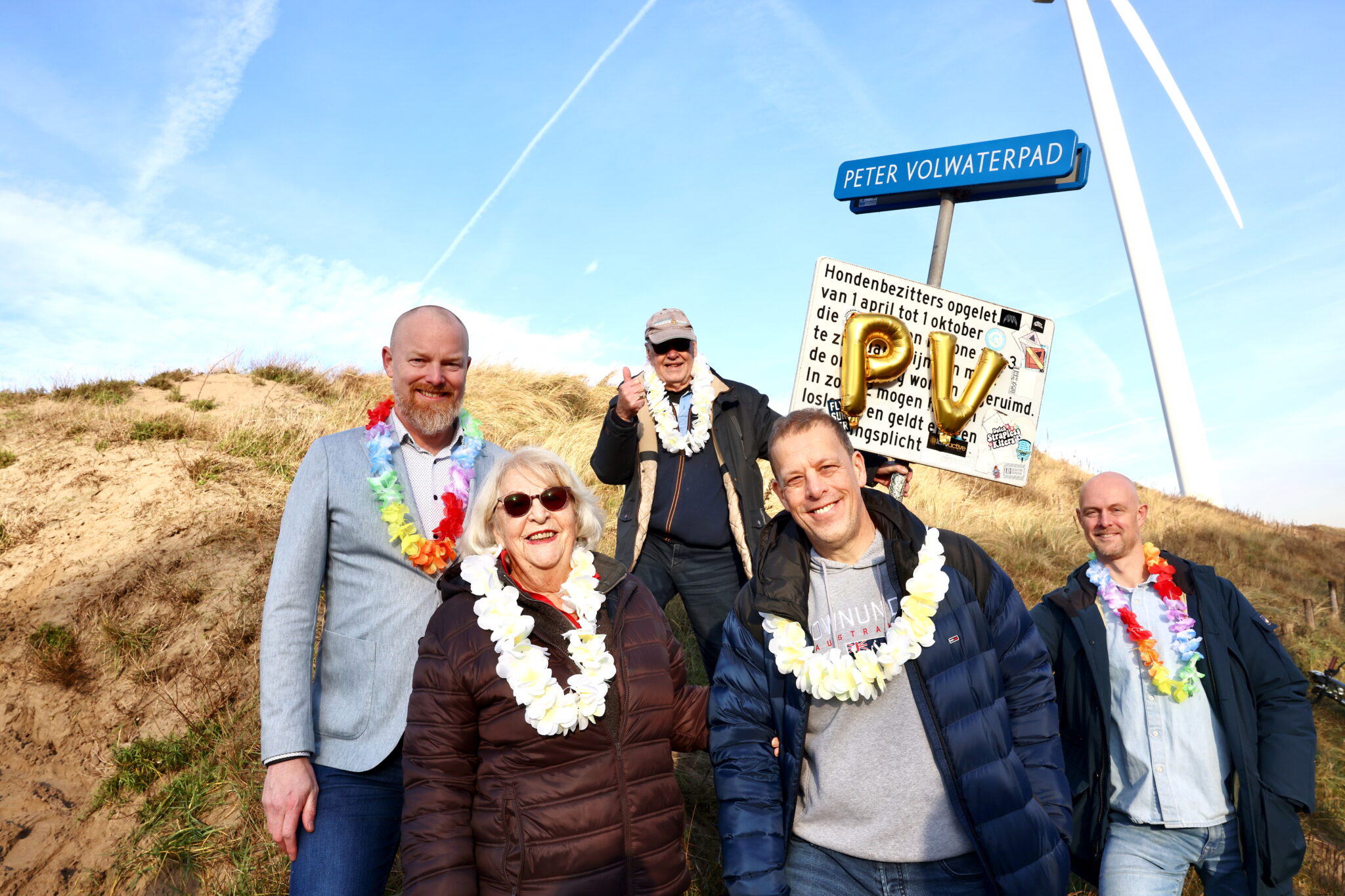 Herbenoeming Windsurfpad naar Peter Volwaterpad Velsen-Noord