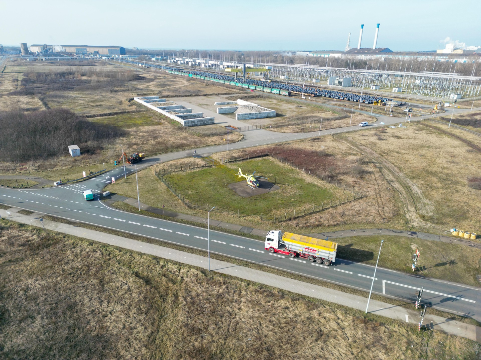 Man gewond bij val van steiger bij Tata Steel