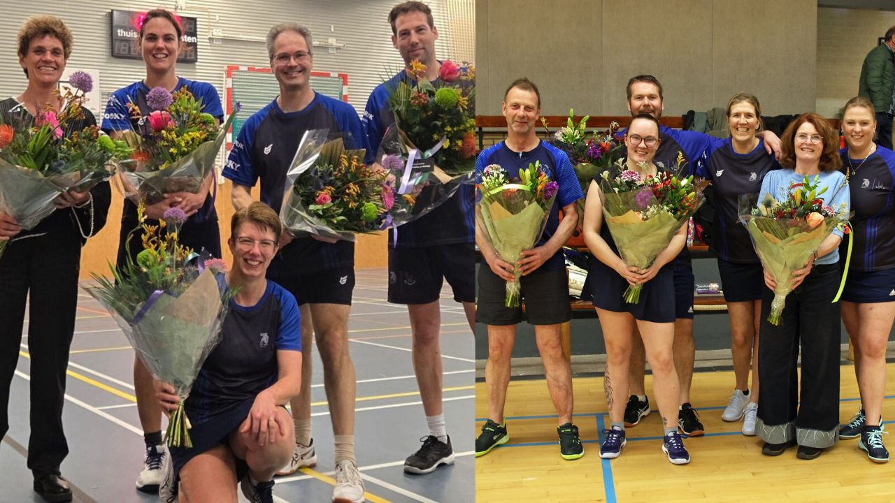 BC IJmond kroont badmintonseizoen met twee kampioenschappen