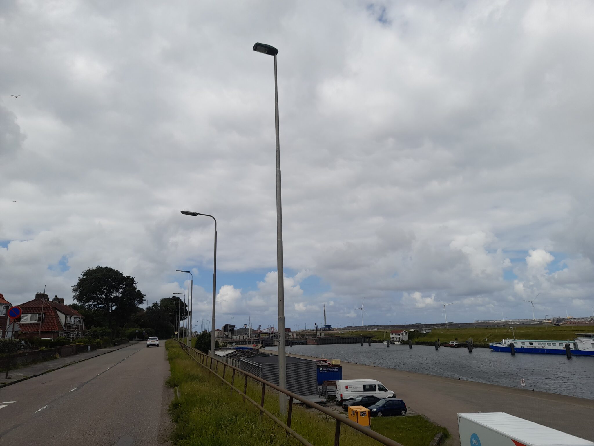 Tijdelijke verlichting Kanaaldijk en Sluisplein