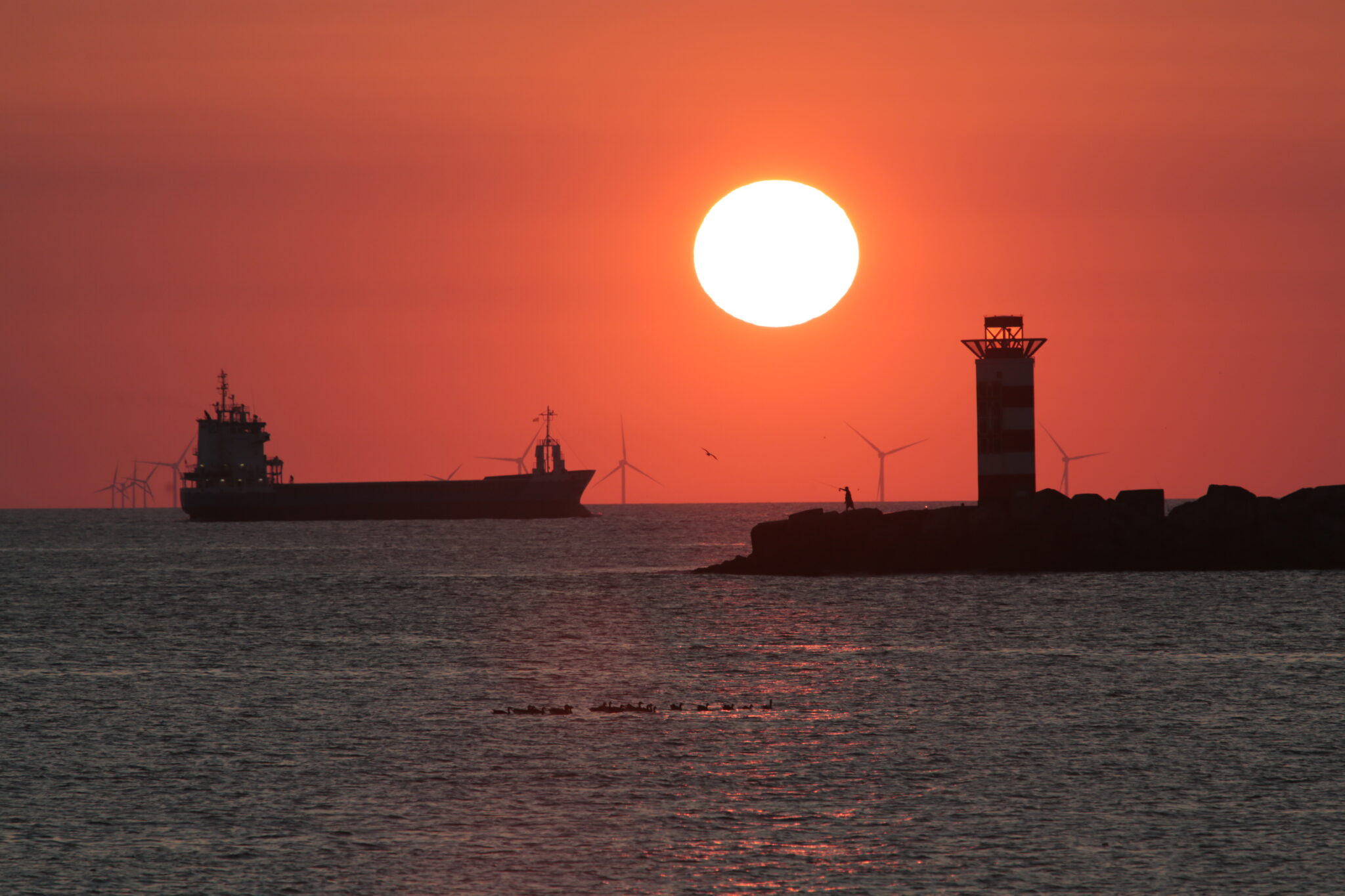 Fraaie zonsondergang